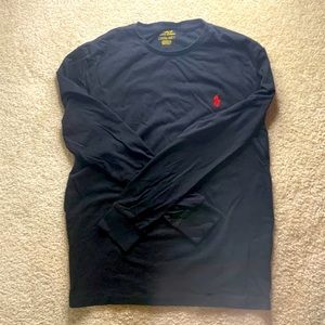 Men’s Small Black Ralph Lauren Long Sleeve Polo Tee